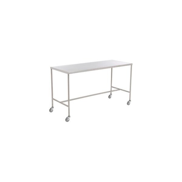 Aero Stainless Steel Instrument Table with H-Brace, 72"L x 24"W x 34"H HX-2472 - main